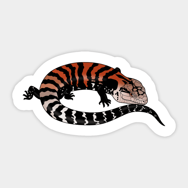 Blue Tongue Skink Sticker by gigas